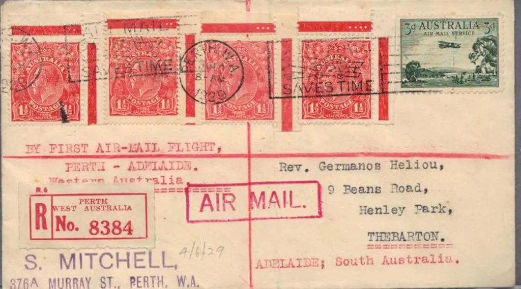 1929 (4th June) Registered cover on same flight as ... Image 1++