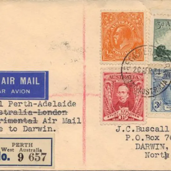 1931 (20th April) Reg First Flight Cover "By ...