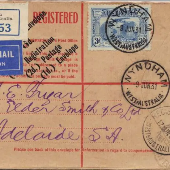 1931 (9th June) 5d on 4½d KGV provisional ...