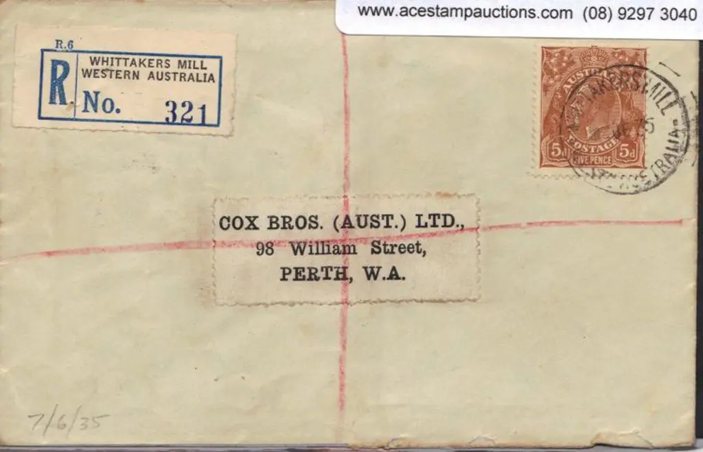 1935 (7th June & 30th Aug) Reg'd covers with ... Image 1++