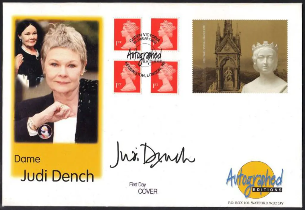 Dame Judi Dench on 2001 GB 1st Oueen Victoria ... Image 1++