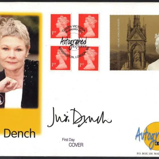 Dame Judi Dench on 2001 GB 1st Oueen Victoria ...