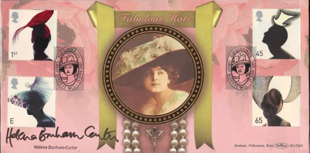 Helena Bonham Carter signed 2001 Fabulous Hats ... Image 1++