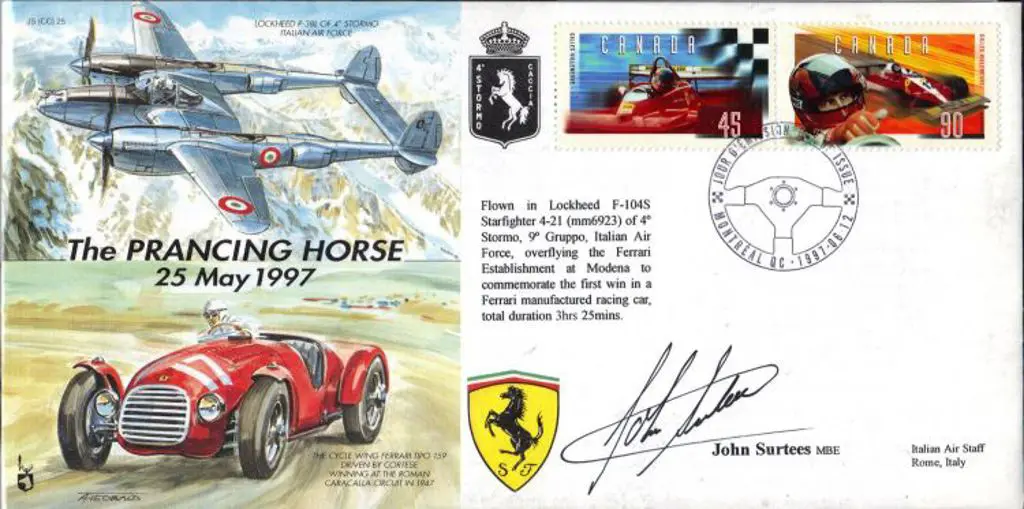 John Surtees signed 1997 Lockheed Starfighter ... Image 1++