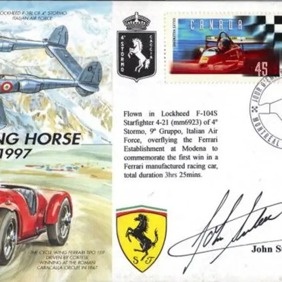 John Surtees signed 1997 Lockheed Starfighter ...
