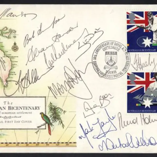 1989 Australian Cricket Team, the full squad of 17 ...