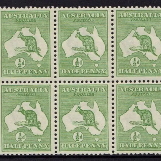 ½d green booklet pane of 6 in superb MUH cond. ...