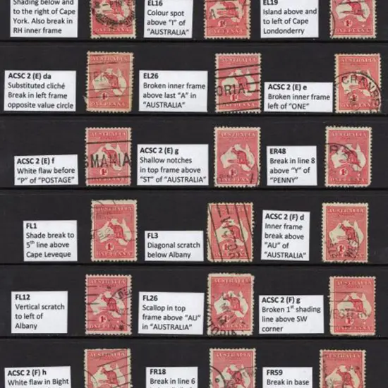 1d red Die II collection of used positioned ...