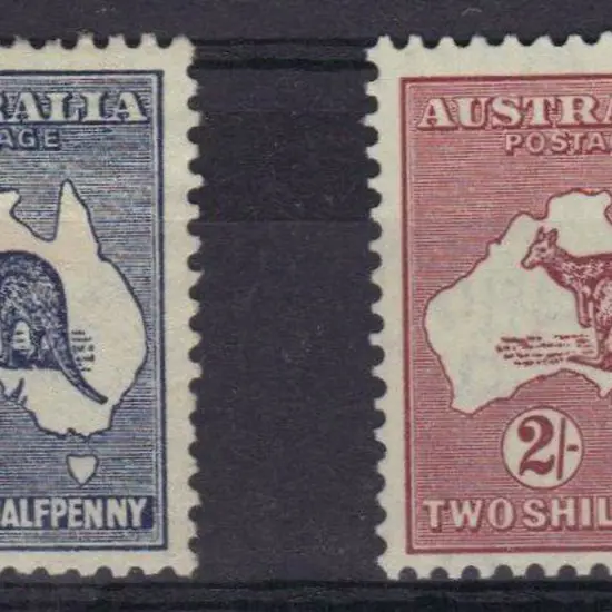 2½d indigo MLH & 1945 2/- maroon type B MUH. SG 4 ...