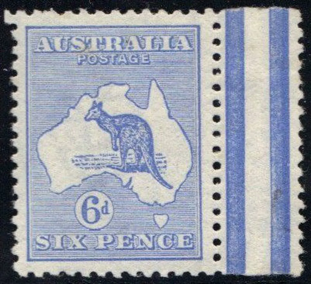 6d ultramarine. Good perfs & gutter at right. MUH ... Image 1++