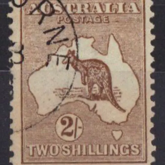 2/- brown CTO Centred to top. SG 12 Cat £80
