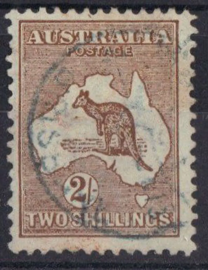 2/- brown with neat light cds in blue. SG 12 ... Image 1++