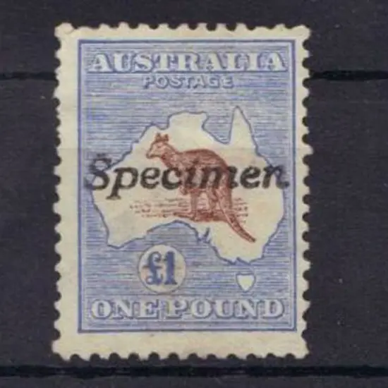 £2, £1 & 10/- all ovpt "Specimen" Type A. MLH The ...