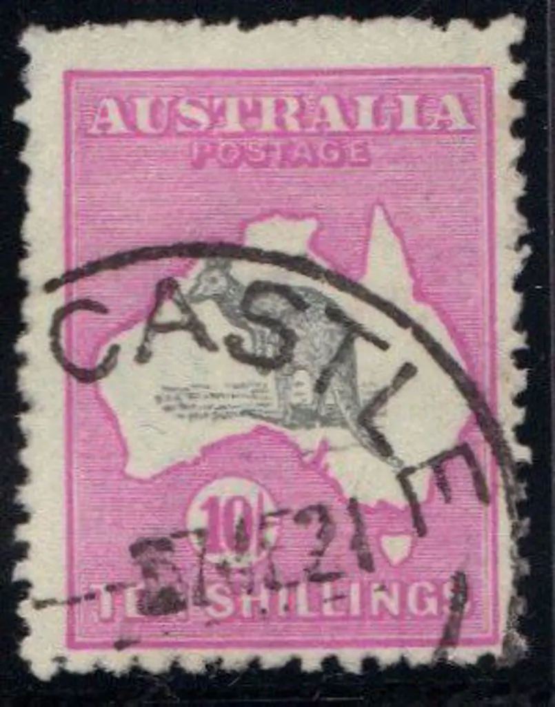 10/- grey & bright aniline pink. F/U with crisp ... Image 1++