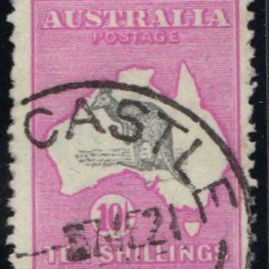 10/- grey & bright aniline pink. F/U with crisp ...
