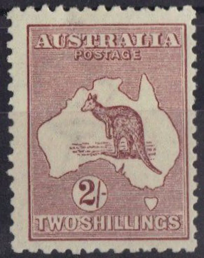 2/- maroon Die II. Centred right. Fresh MLH. ACSC ... Image 1++