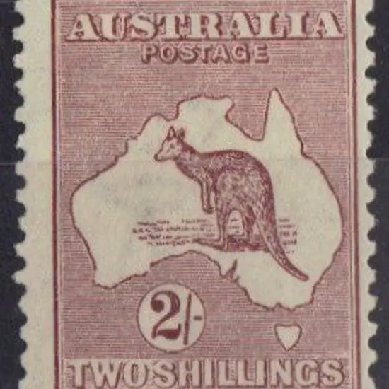 2/- maroon Die II. Centred right. Fresh MLH. ACSC ...