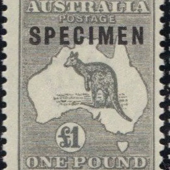 £1 grey ovptd SPECIMEN Type C. Fresh MUH SG 75s ...