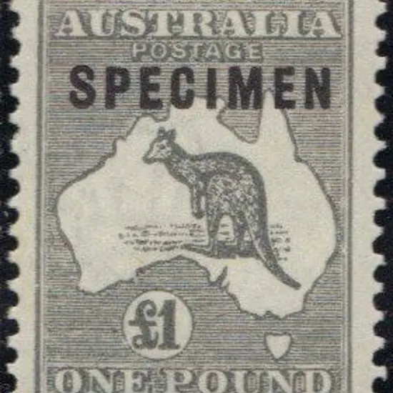 £1 grey ovptd SPECIMEN Type C. MUH. A couple of ...