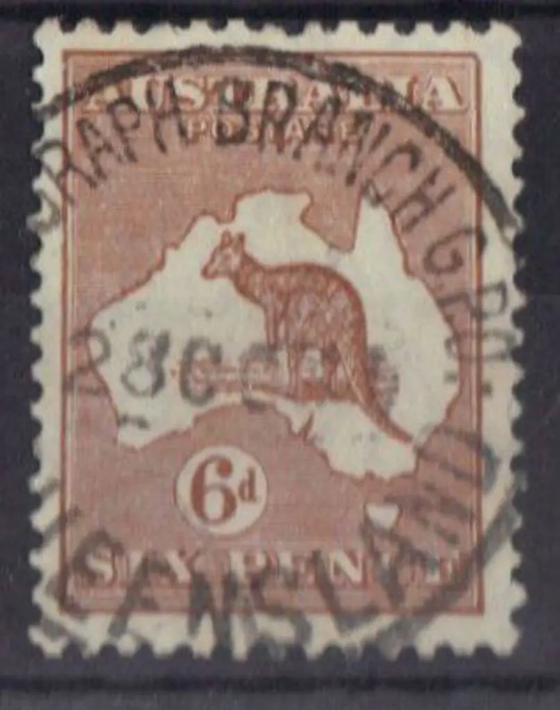 1929-30 Small Multiple watermark 6d chestnut very ... Image 1++