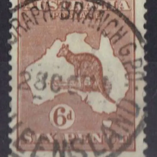 1929-30 Small Multiple watermark 6d chestnut very ...