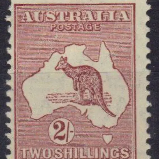 2/- maroon  MLH Centred slightly left & low but ...