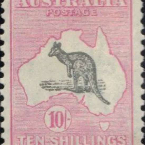 10/- grey & pink MLH. Well centred with good ...