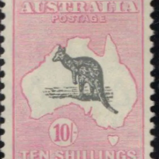 10/- grey & pink. Superb MLH. Lovely, well-centred ...