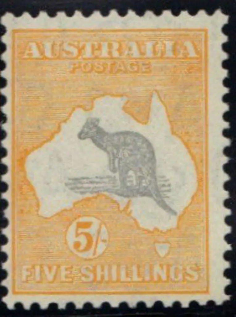 5/- grey & yellow Centred left but MVLH verging on ... Image 1++