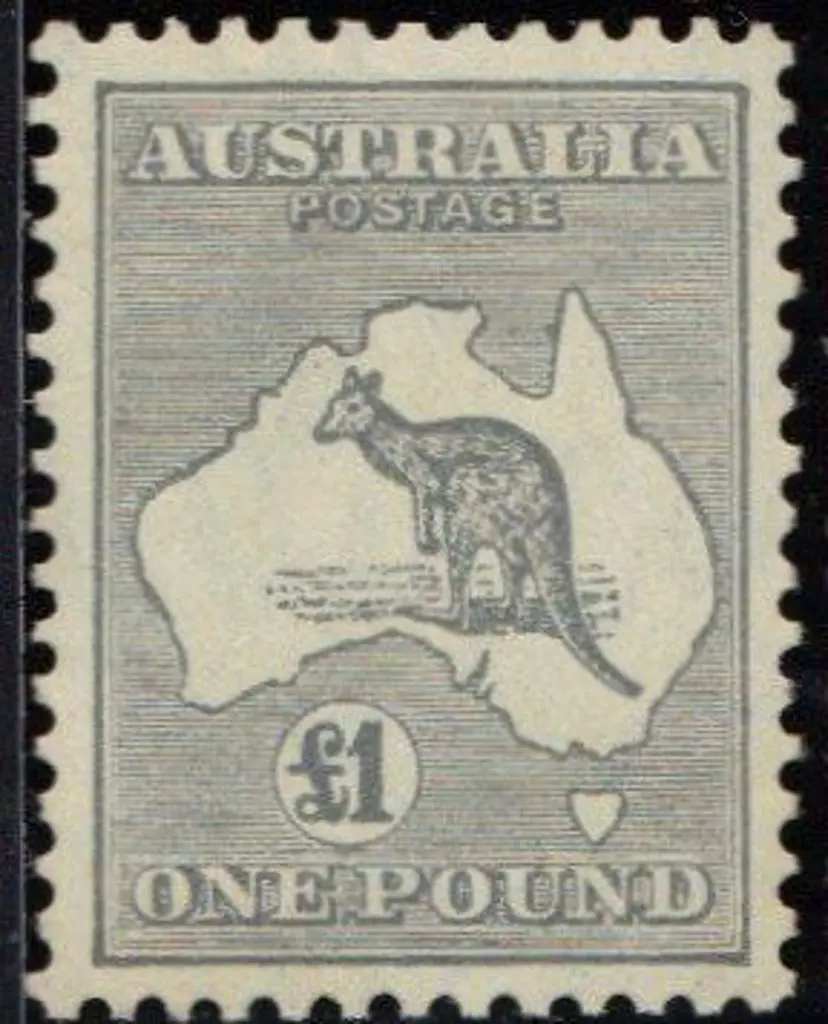 £1 grey MLH & well centred. ACSC 54 Cat. $700 SG ... Image 1++