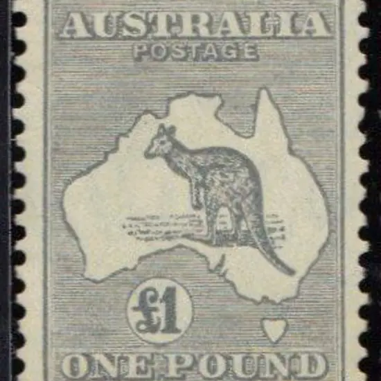 £1 grey MLH & well centred. ACSC 54 Cat. $700 SG ...