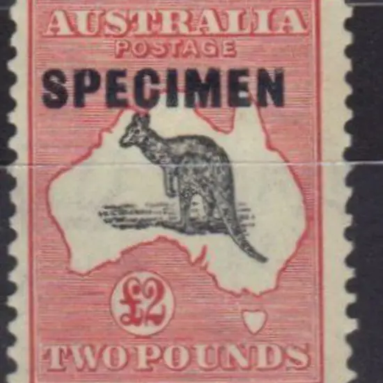 £2 black & rose overprinted SPECIMEN. MLH centred ...