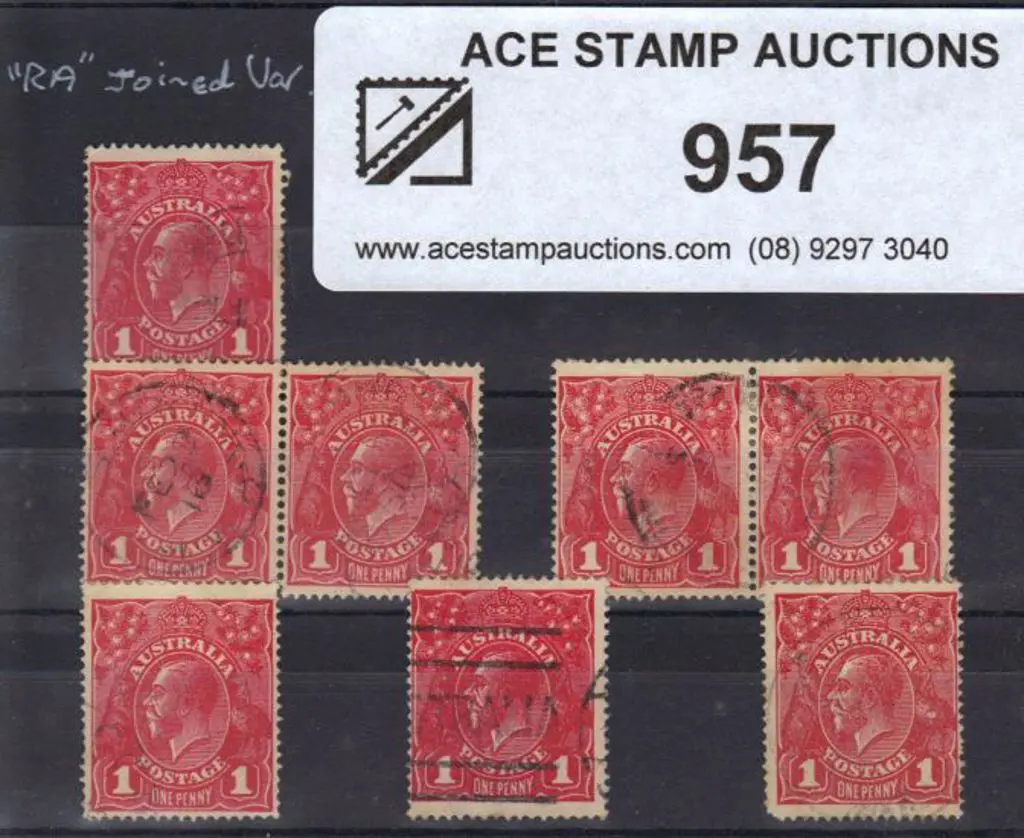 1d red variety "RA" joined plus two horizontal ... Image 1++