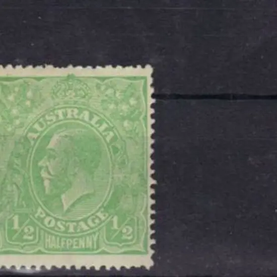 1918-20 Large Multiple watermark ½d green pair MLH ...