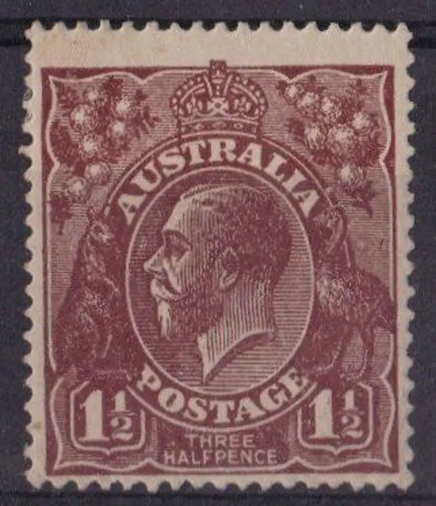 1½d black-brown with inverted wmk. Centred low. ... Image 1++