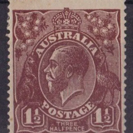 1½d black-brown with inverted wmk. Centred low. ...