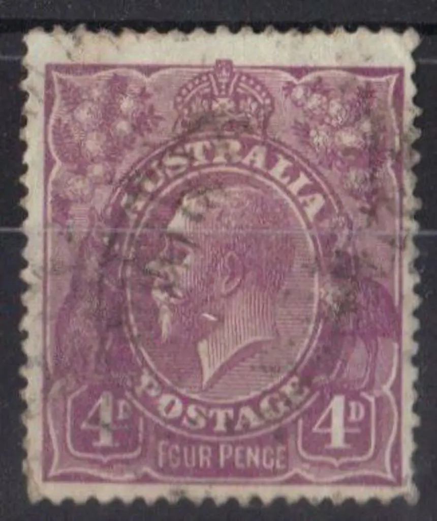 4d violet lightly used with indistinct cancel, but ... Image 1++