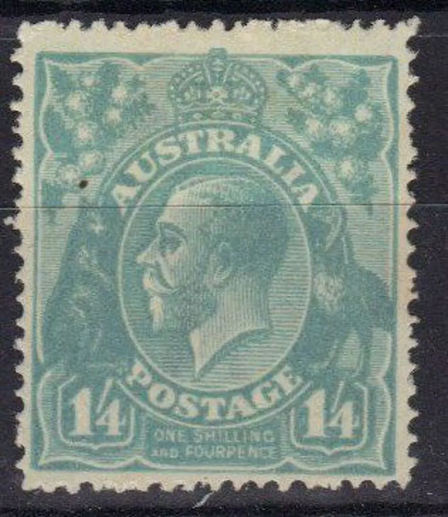 1/4d pale blue Well centred, slightly fluffy perfs ... Image 1++