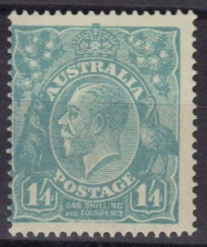 1/4d pale blue. Centred left but fine MLH with ... Image 1++