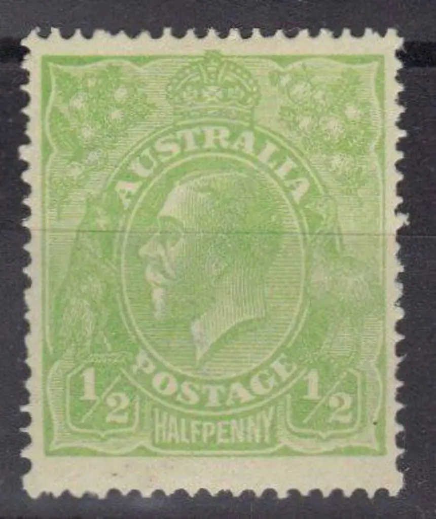 1924 Single watermark ½d Cyprus green MLH & well ... Image 1++
