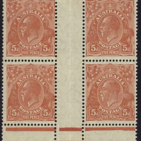 5d chestnut John Ash imprint block. MLH in gutter ...