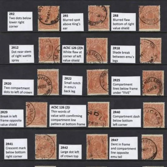 5d brown Die II range of good to F/U positioned ...