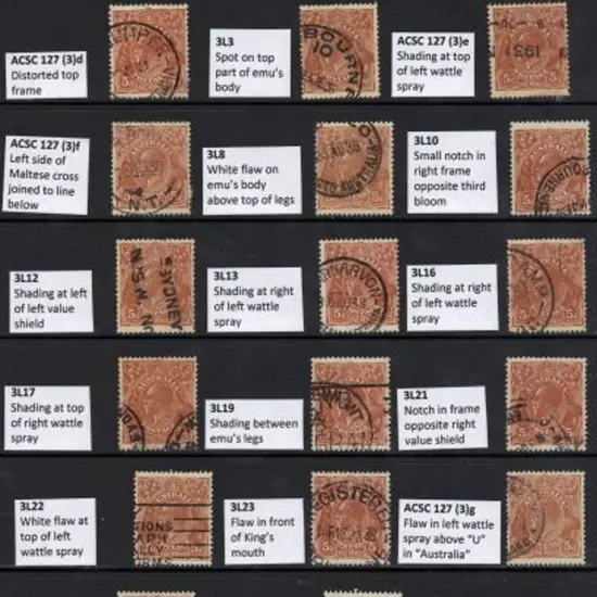 5d brown Die II collection of good to F/U ...