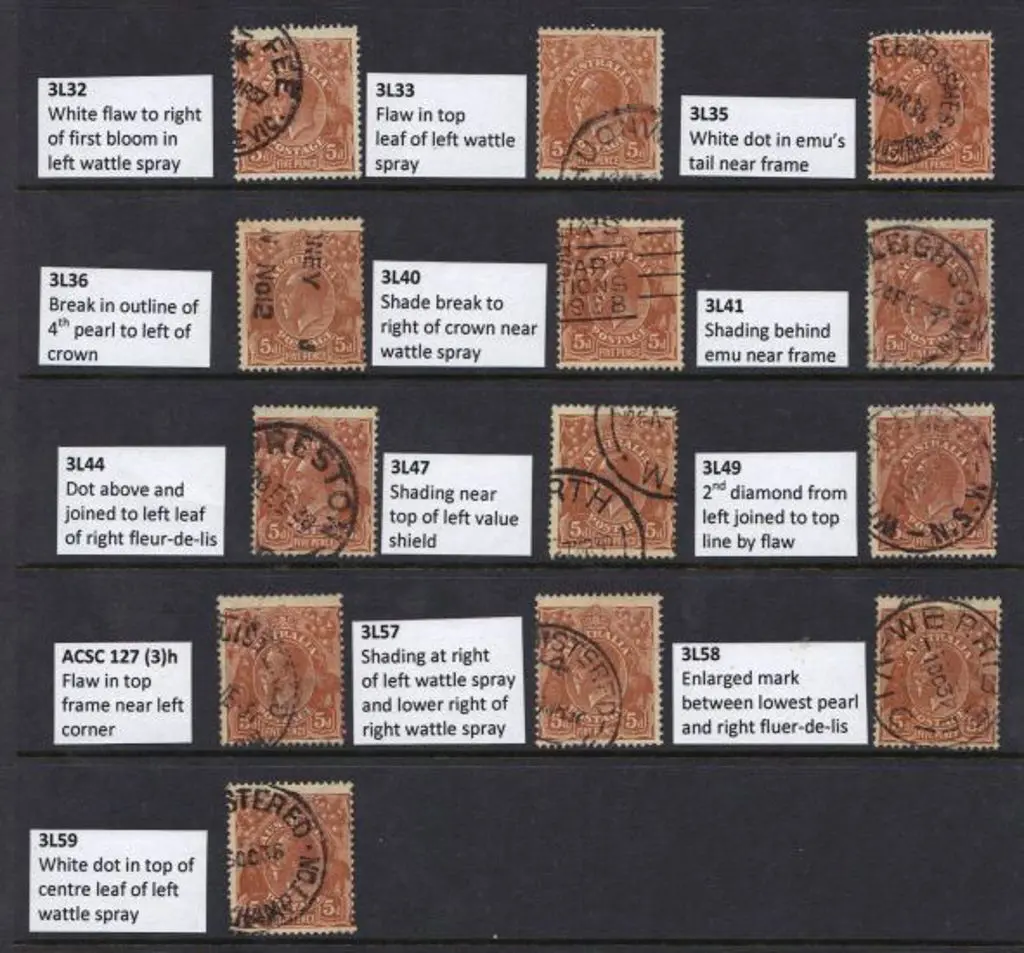 5d brown Die II collection of used positioned ... Image 1++