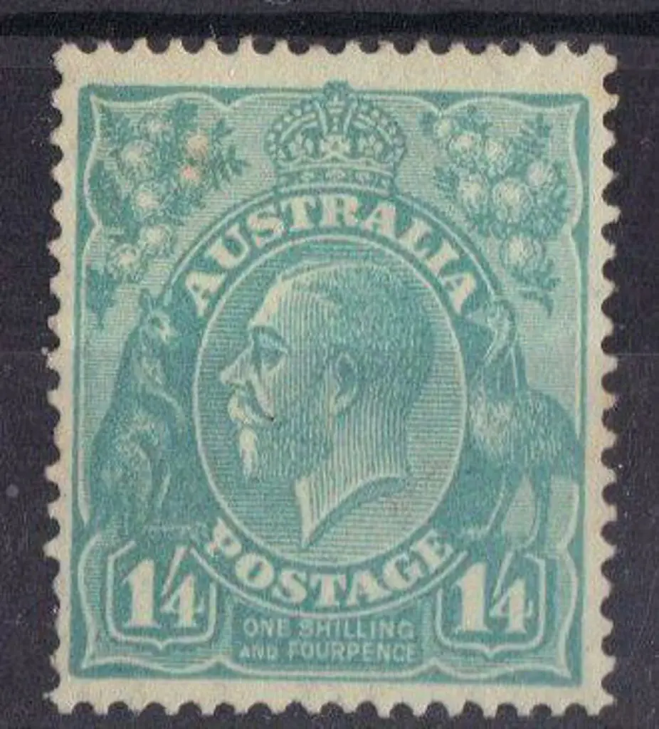 1/4d turquoise. A couple of shortish perfs bottom ... Image 1++