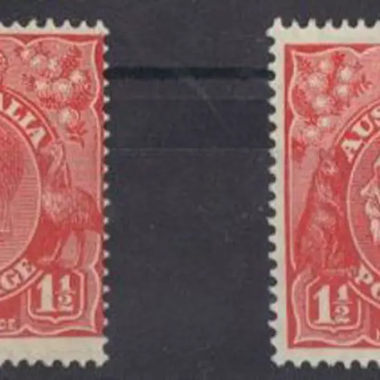 1½d rose red MUH & MLH horizontal pairs x 2 each ...