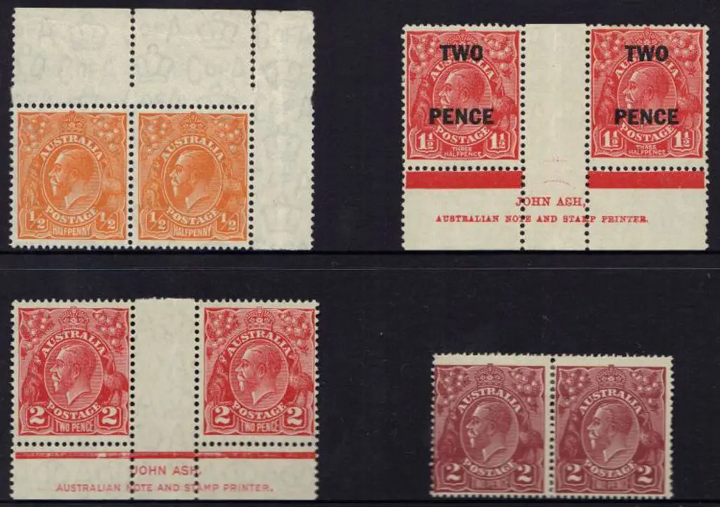 ½d orange pair from top of sheet with 2 vertical ... Image 1++