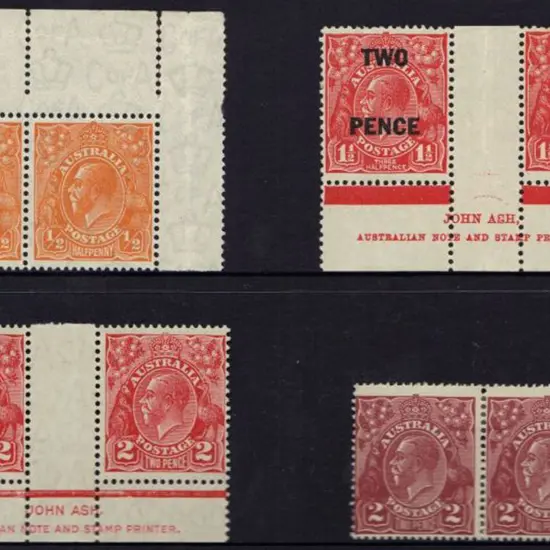 ½d orange pair from top of sheet with 2 vertical ...