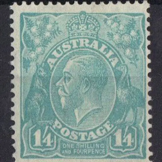 1/4d turquoise MLH centred slightly to right but ...