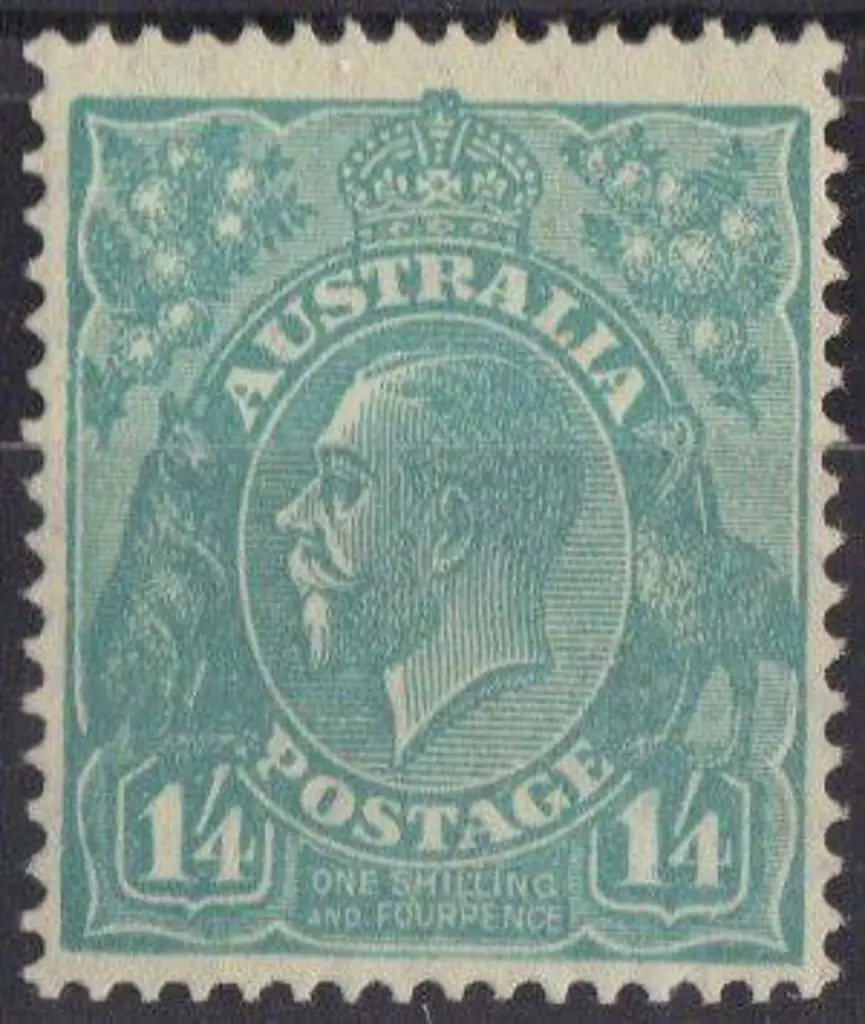 1/4d turquoise MUH centred down but clear of ... Image 1++
